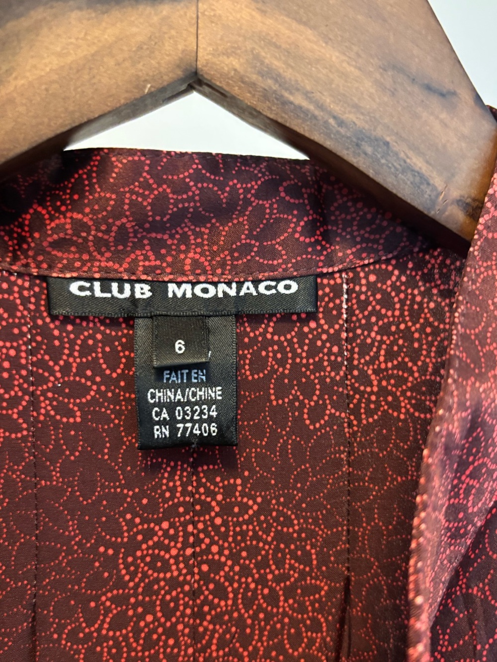 Club Monaco Button Down Silk Shirt Dress - Picture 6 of 6